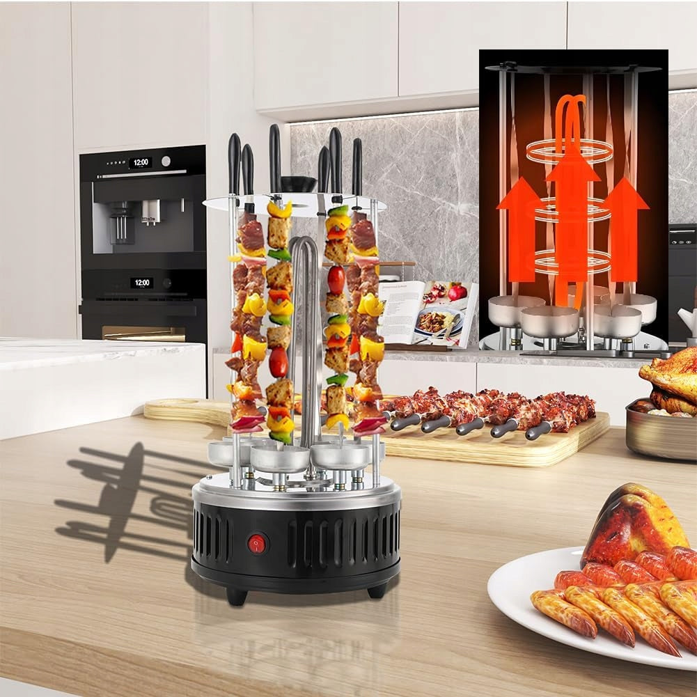 OPIEKACZ DO KEBABA ROLLER GRILL do Kurczaka 1400W 6x Szaszłyki SW-04 Manufacturer code PGKCJ250M382