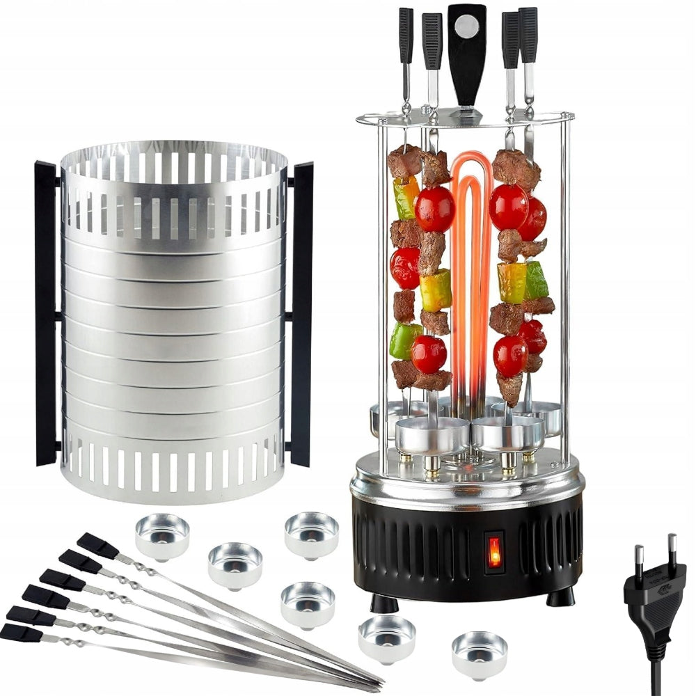 OPIEKACZ DO KEBABA ROLLER GRILL do Kurczaka 1400W 6x Szaszłyki SW-04