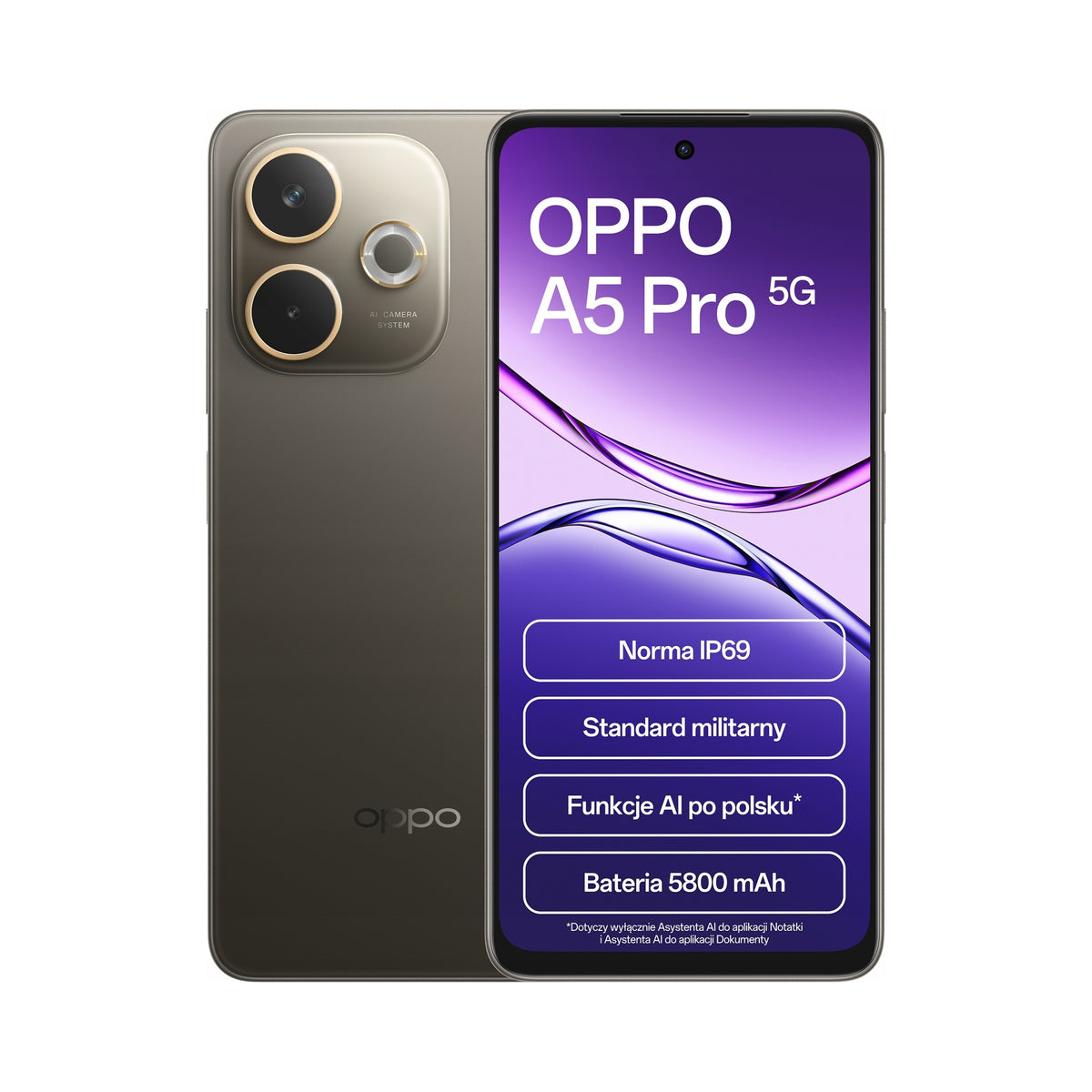 OPPO A5 Pro 5G | Black Brown | 8/256 GB | 6.67" HD+ | 5800 mAh | 120 Hz