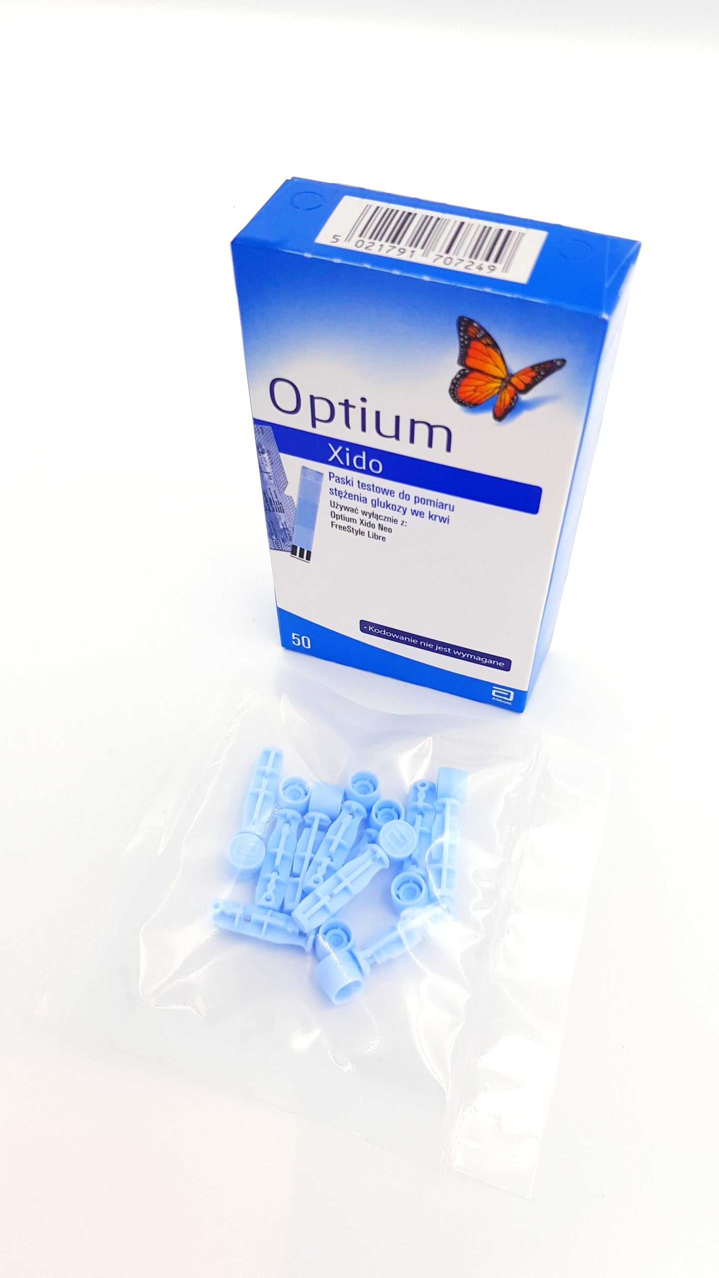 OPTIUM XIDO STRIPS FOR GLUCOSE 50pcs + LANCETS 10pcs