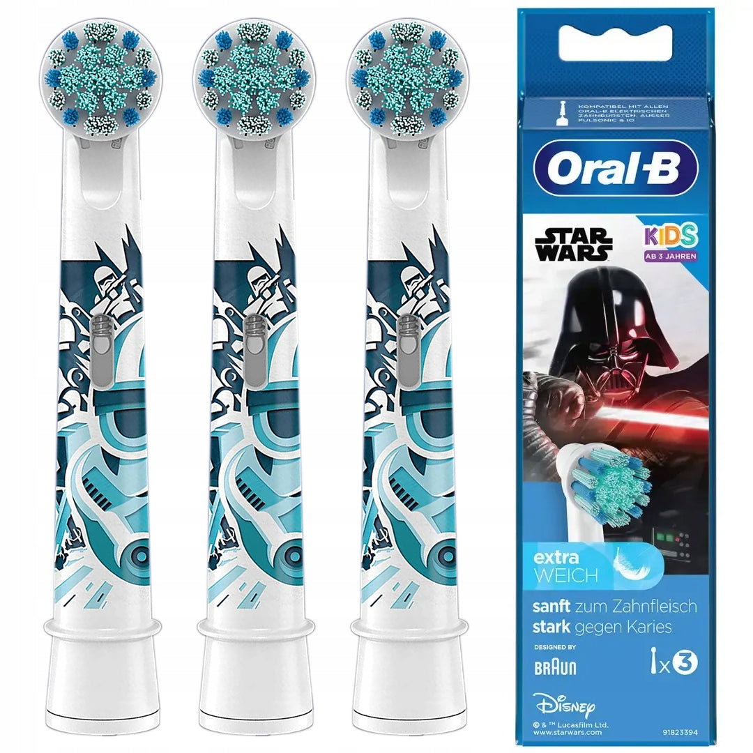 ORAL-B EB10S STAR WARS 3PACK ORIGINAL ELECTRIC TOOTHBRUSH TIPS
