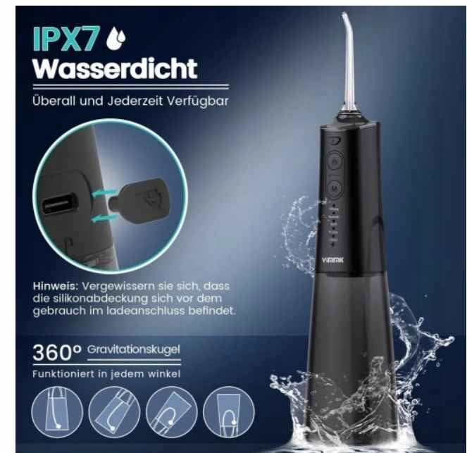 ORAL IRRIGATOR VIMMK Y208 WIRELESS ELECTRIC 5 MODES AND 8 NOZZLES Brand no brand
