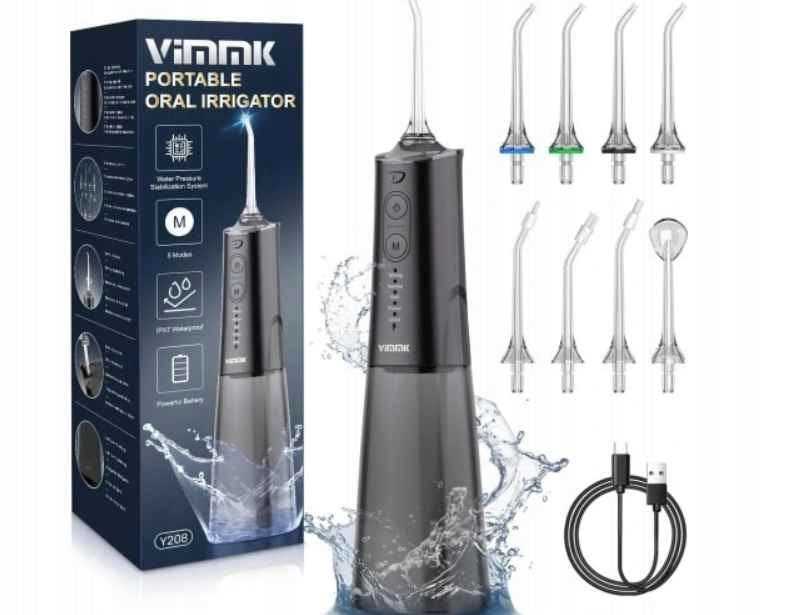 ORAL IRRIGATOR VIMMK Y208 WIRELESS ELECTRIC 5 MODES AND 8 NOZZLES Manufacturer code HG8932WHH