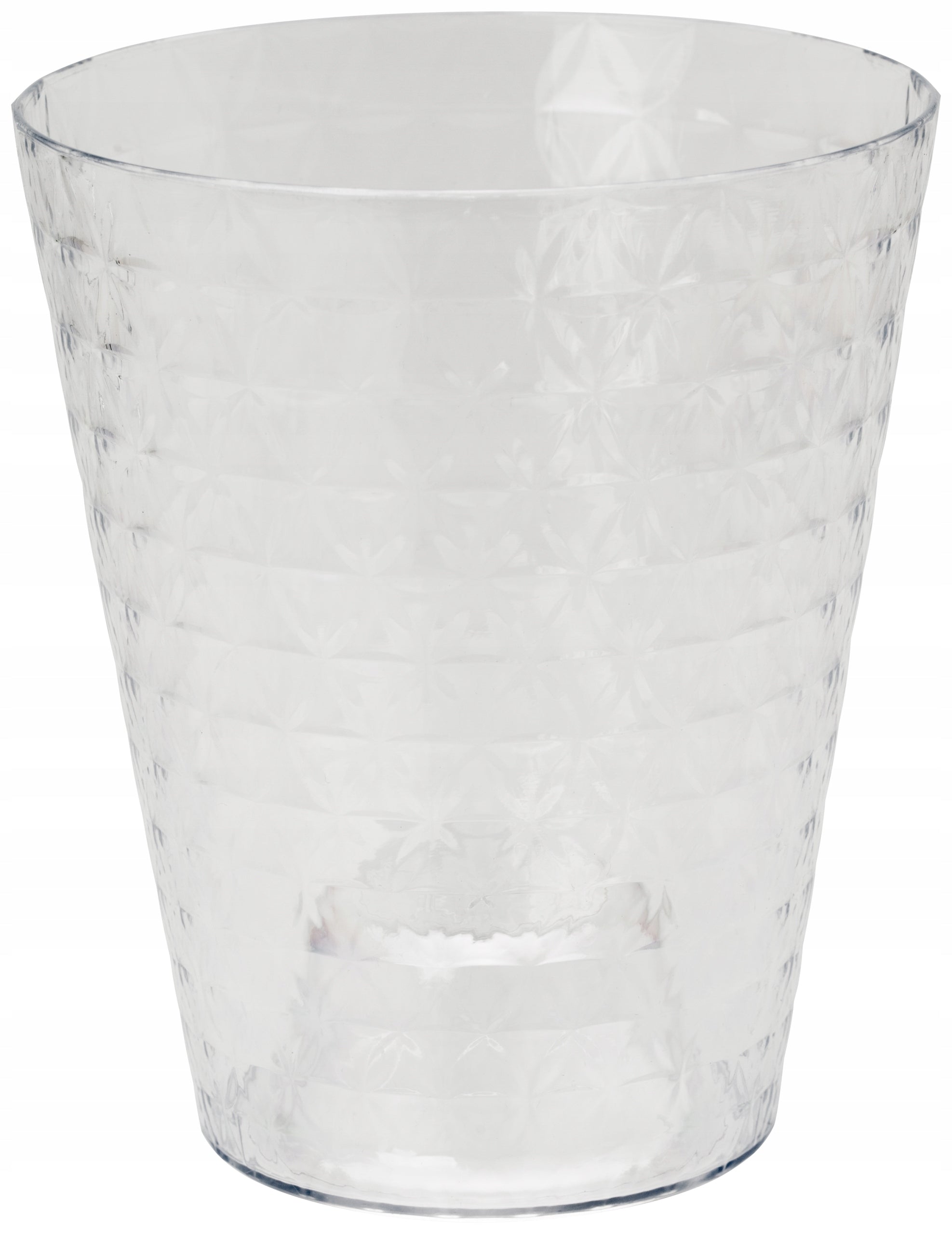 ORCHID pot cover DIAMOND diameter 12,7CM TRANSPARENT Form-plastic