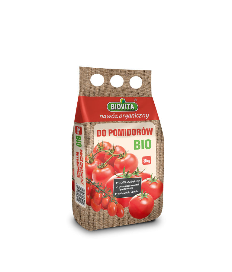ORGANIC NATURAL FERTILIZER BIOVITA FOR TOMATOES BIO GRANULES 3 KG Packaging status original