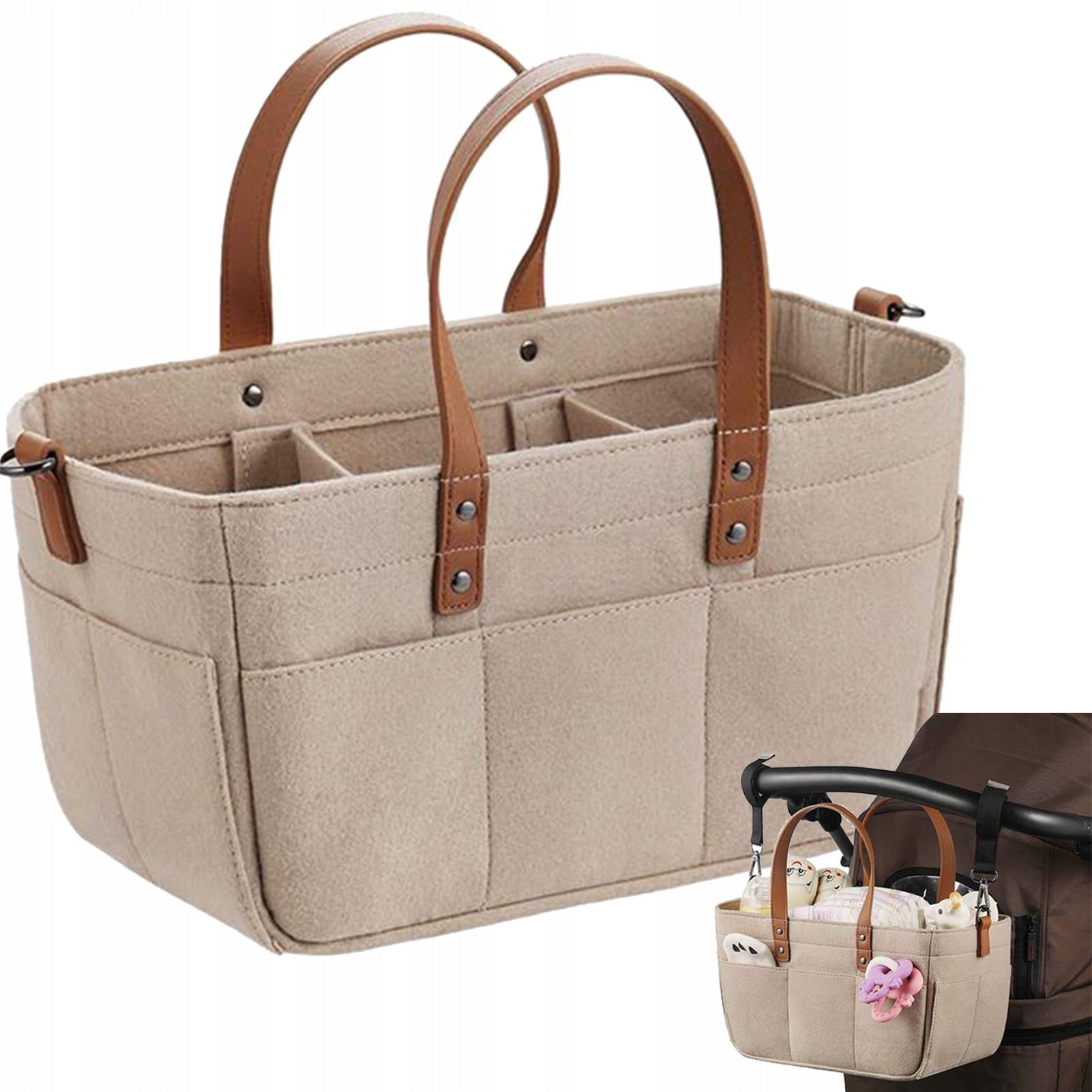 ORGANIZER BAG Basket Felt For Baby Mom For Accessories LARGE XXL