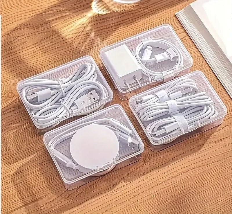 ORGANIZER BOX CHARGER CONTAINER BATTERIES HEADPHONES CABLES WIRES Product weight with unit packaging 0.08 kg
