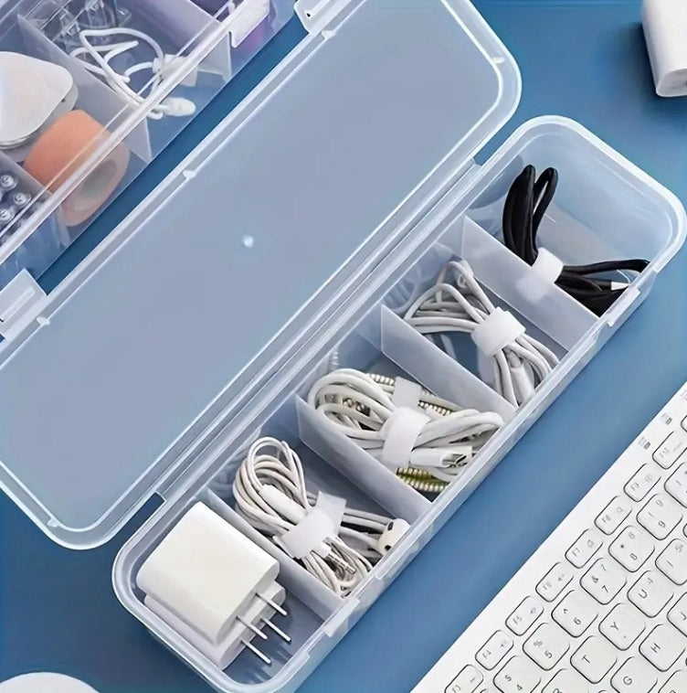 ORGANIZER BOX CHARGER CONTAINER BATTERIES HEADPHONES JEWELRY ERASERS Packaging status original