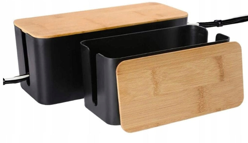 ORGANIZER CONTAINER BOX CABLE GRILLE SLATS LARGE OFFICE BLACK L Manufacturer code ORGANIZER POJEMNIK MASKOWNICA NA KABLE P149