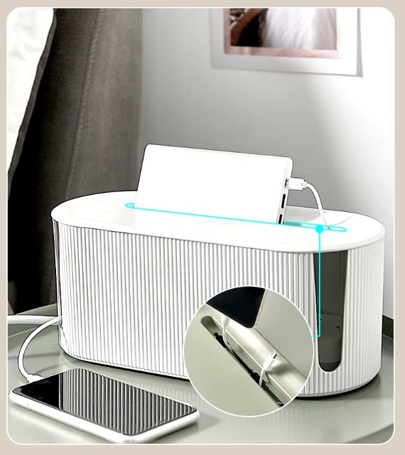 ORGANIZER CONTAINER GRILLE FOR CABLES CHARGER WIRES STRIP WHITE XL EAN (GTIN) 5905902607256
