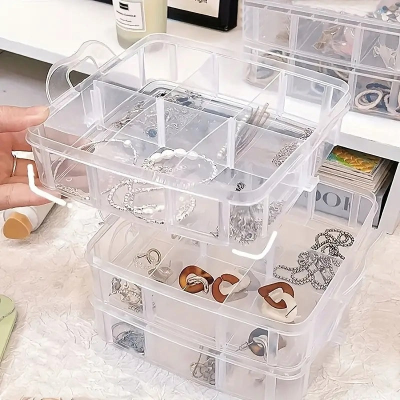 ORGANIZER CONTAINER WITH COMPARTMENTS FOR JEWELRY BUTTONS SCREWS TRINKETS 3P EAN (GTIN) 5905902613783
