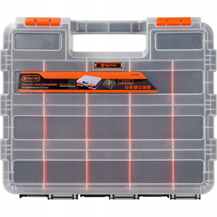 ORGANIZER DOUBLE-SIDED BOX 32x26x8cm 30 compartments PP plastic - TACTIX Product weight with unit packaging 1 kg