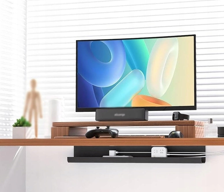 ORGANIZER HOLDER GRILLE STRIP FOR CABLES UNDER THE DESK TABLETOP 40 CM Manufacturer code ORGANIZER MASKOWNICA KABLI PRZEWODÓW P150