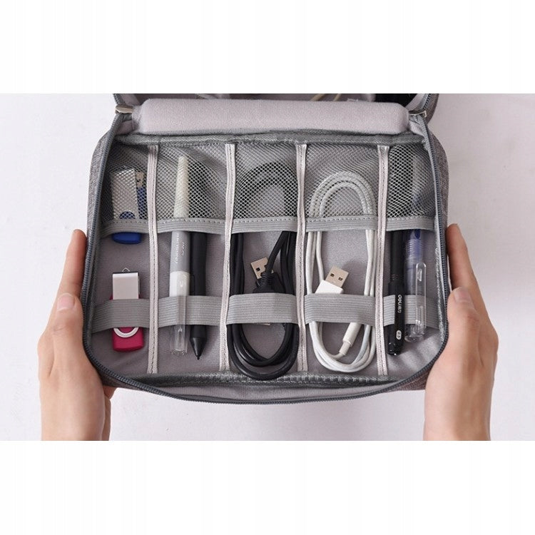 ORGANIZER TRAVEL BAG for Charger Cables Wires GREY HOLDER CASE EAN (GTIN) 5903843910244