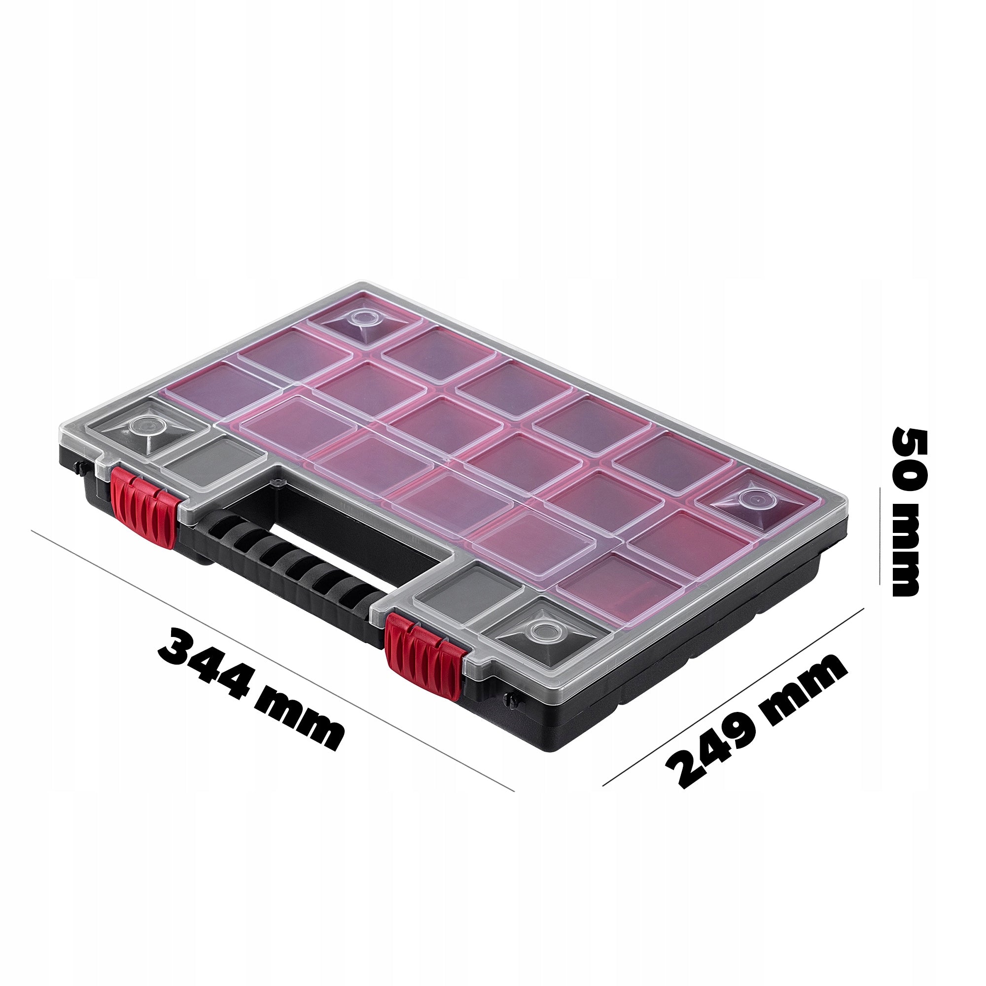 ORGANIZER WORKSHOP CONTAINER 18 DRAWERS SET OF 6 GARAGE BOX Product weight with unit packaging 2.82 kg