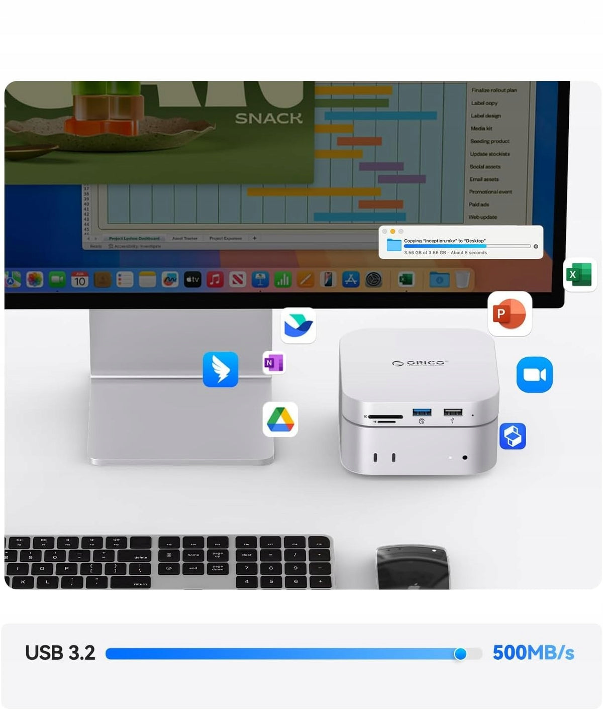 ORICO MiniMate Extreme 1TB Portable SSD for Mac Mini M4 M3160 Manufacturer code B0DRVMC3SZ