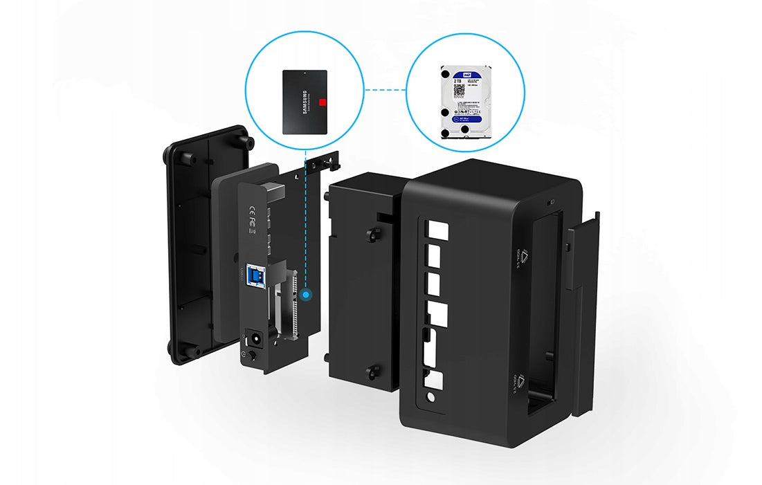 Orico 1-Bay SSD/HDD 2,5/3,5 Zoll SATA III