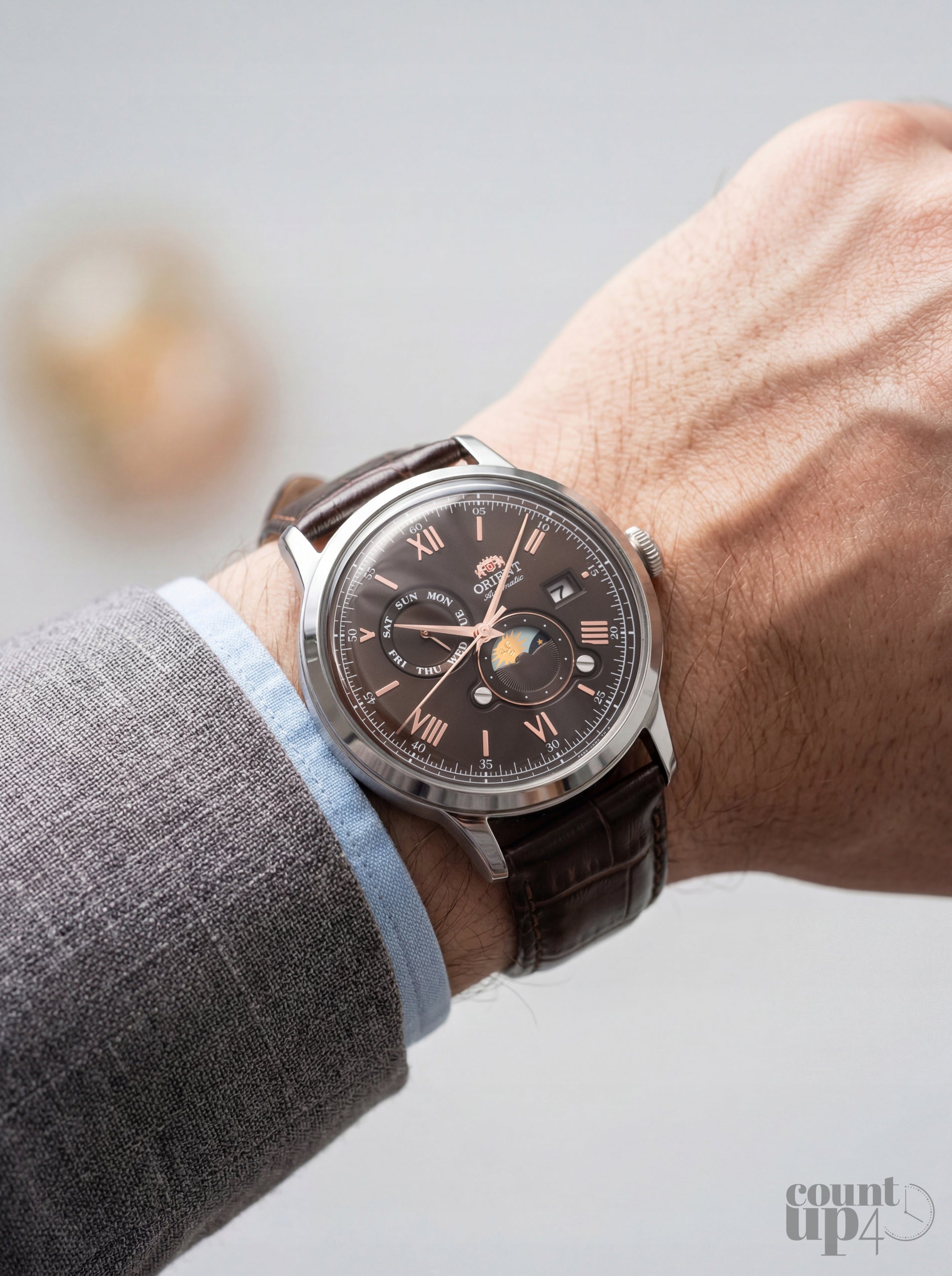 ORIENT Classic Sun & Moon RA-AK0804Y30B 41.5mm WR30 Brand Orient