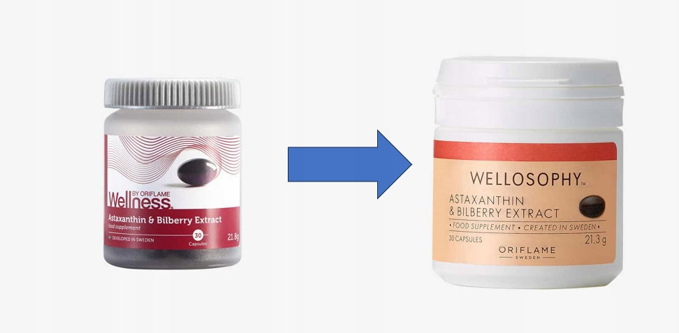 ORIFLAME Astaxanthin blueberry extract 30pcs. Manufacturer code innahtr43