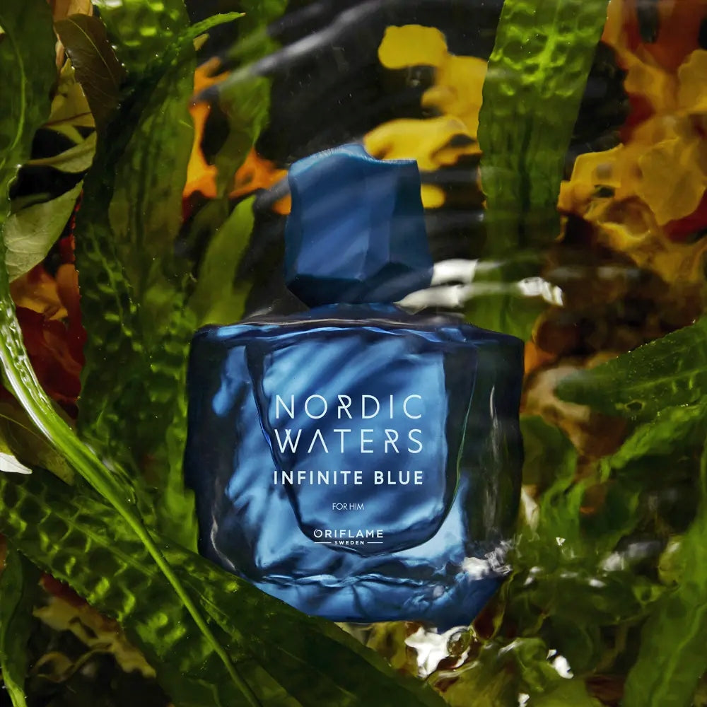 ORIFLAME Nordic Waters Infinite Blue Eau de Parfum for him 75ml Brand Oriflame