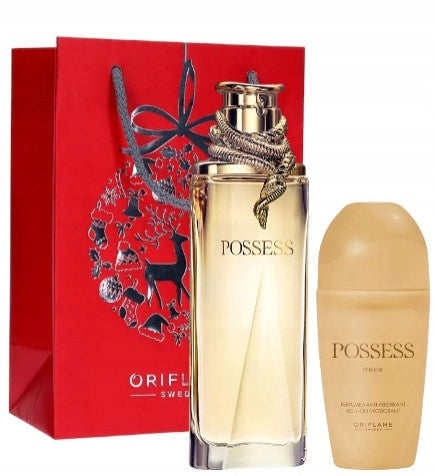 ORIFLAME Possess Set for Her _ Water + Deodorant + Bag