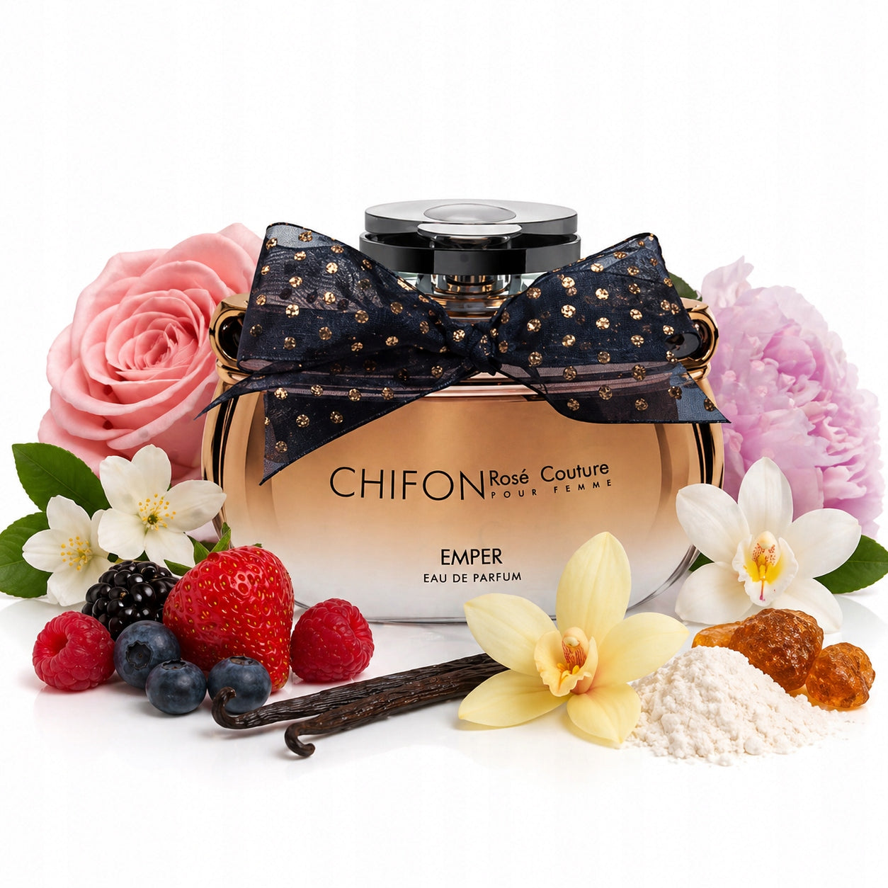 ORIGINAL Arab Perfume Emper CHIFON ROSE COUTURE 100ml EDP+FREEBIE! Packaging status original