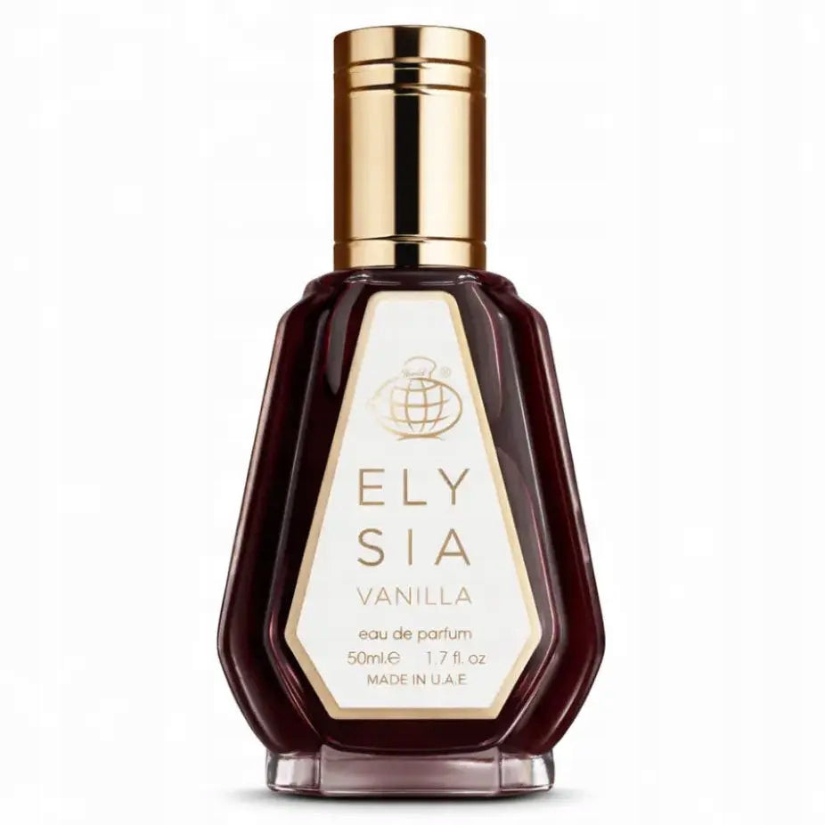 ORIGINAL Arab Perfume Fragrance World ELYSIA VANILLA 50ml+FREEBIE! Brand Fragrance World