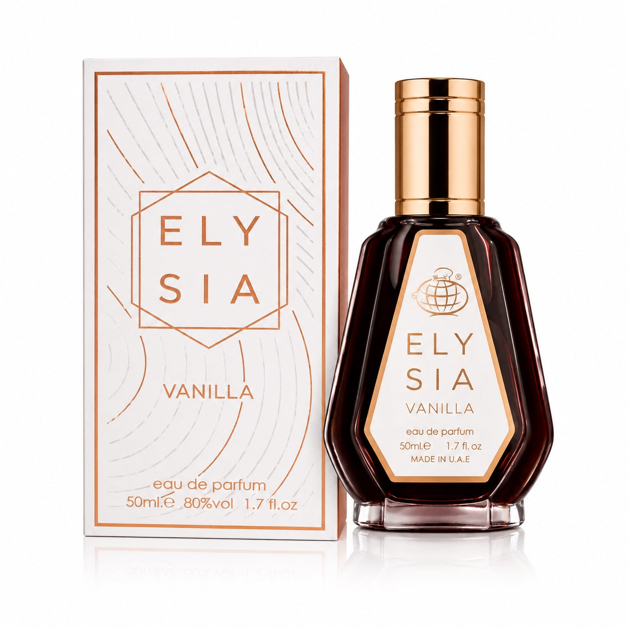 ORIGINAL Arab Perfume Fragrance World ELYSIA VANILLA 50ml+FREEBIE! Packaging status original