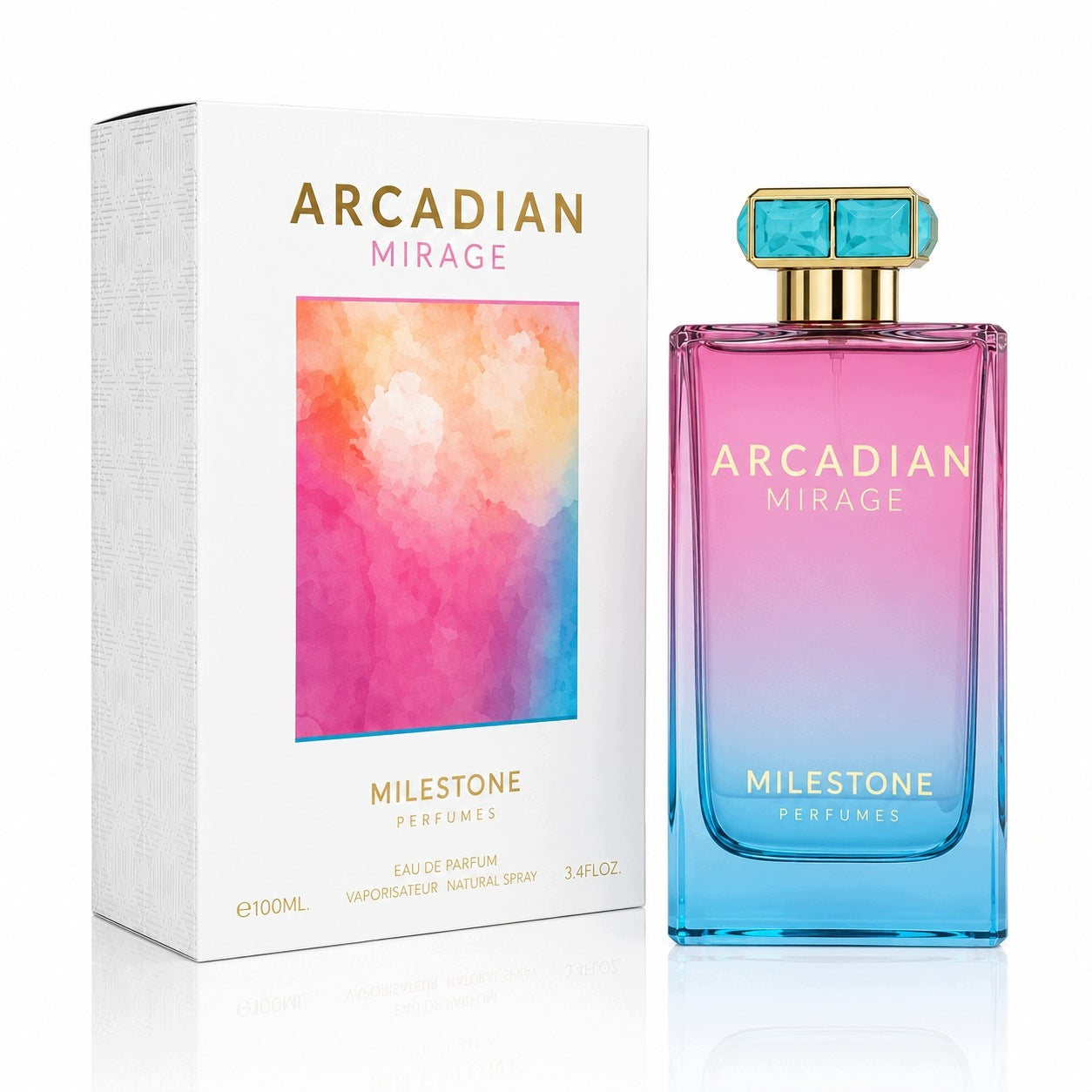 ORIGINAL Arabic Perfume Milestone ARCADIAN MIRAGE 100ml EDP+FREEBIE! Packaging status original