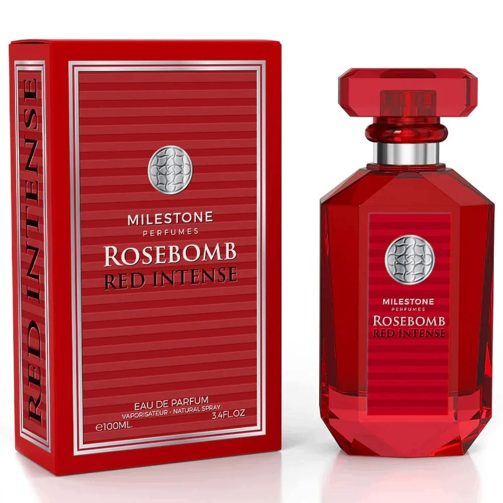 ORIGINAL Arabic Perfume Milestone ROSEBOMB RED 100ml EDP+FREEBIE! Packaging status original