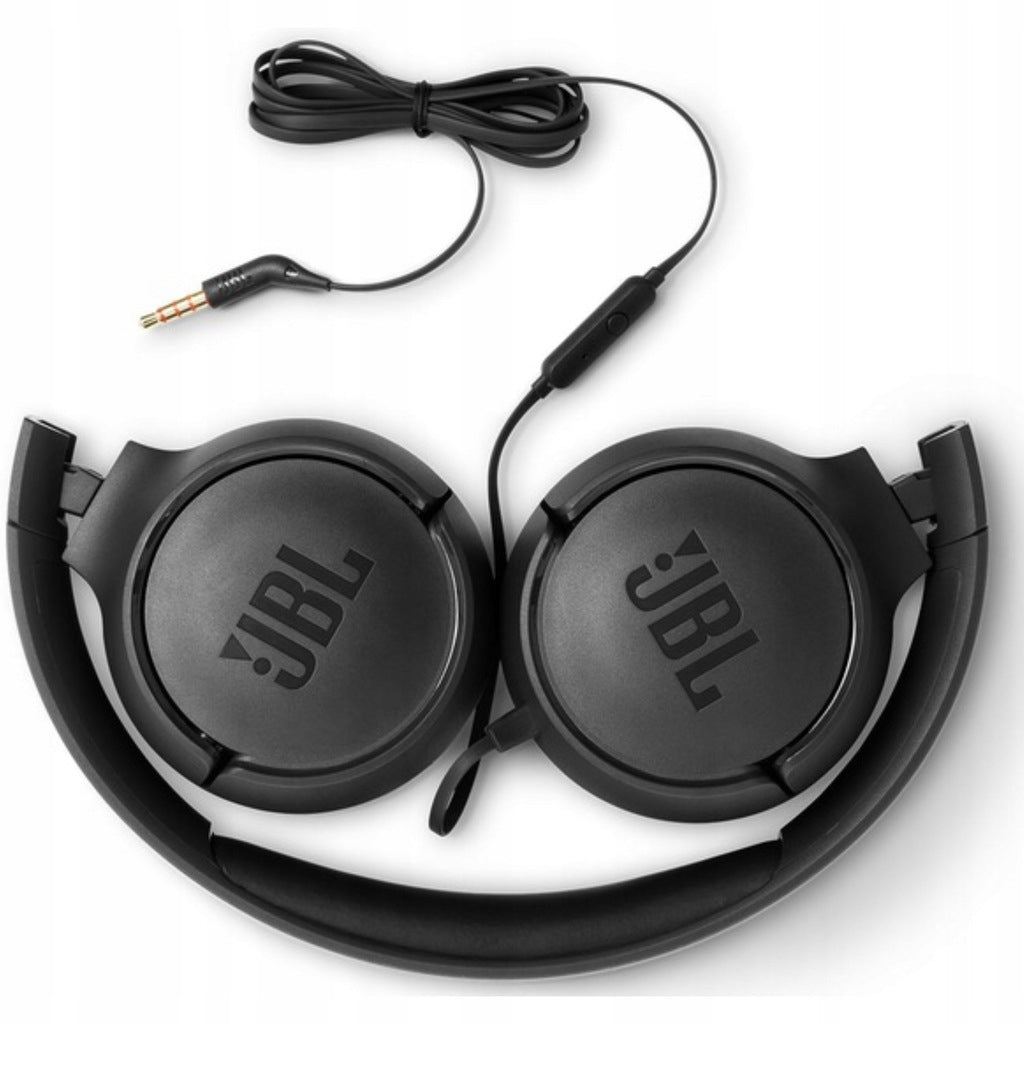 ORIGINAL JBL TUNE 500 ON-EAR HEADPHONES WITH MICROPHONE BLACK Brand JBL