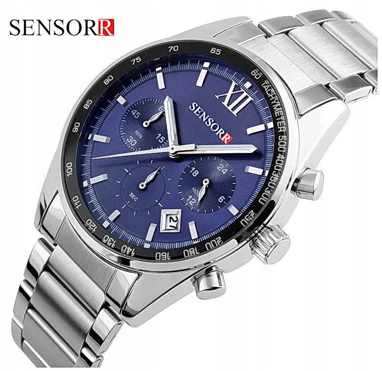 ORIGINAL MEN'S WATCH HAND SENSORR ON BRACELET STEEL 304 Packaging status original