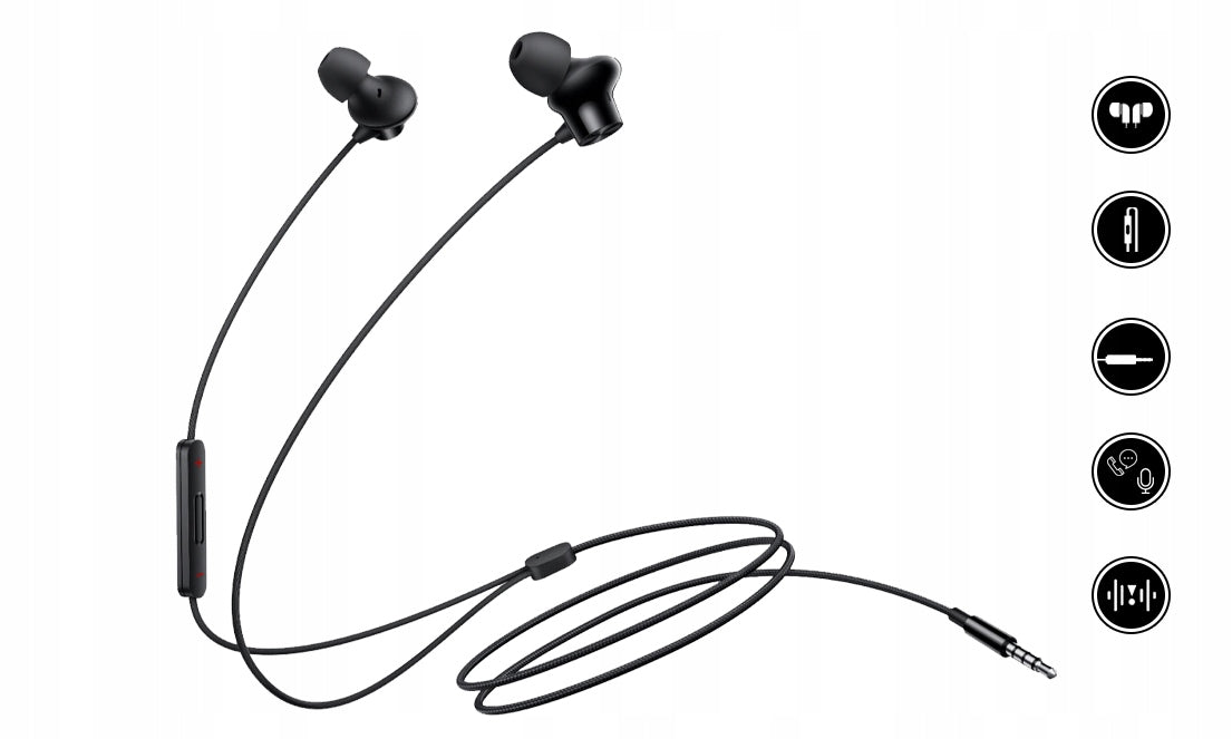 ORIGINAL OnePlus IN-EAR HEADPHONES Oppo NORD WIRED EARPHONES 3,5 mm Packaging status original