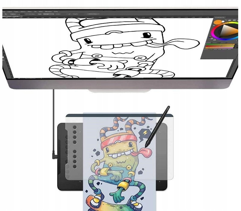 ORIGINAL PROTECTIVE FILM FOR GRAPHICS TABLET XP-PEN DECO 01 V2 Model XP-Pen Deco 01