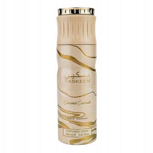 ORIGINAL Paris Corner TASKEEN CARAMEL CASCADE 200ml Deo Perfume.+ FREEBIE!!! Packaging status original