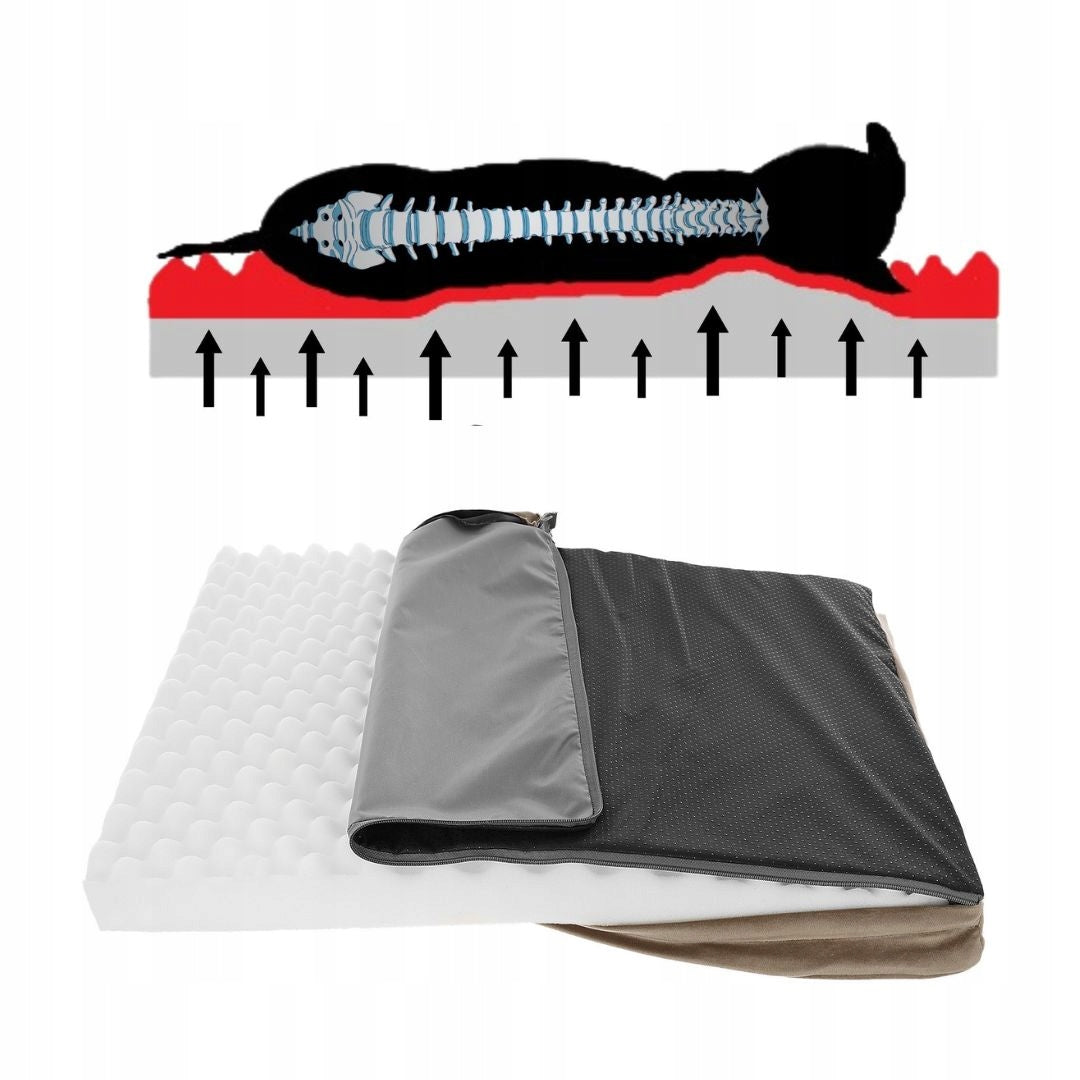 ORTHOPEDIC Bed Dog Mattress PIK M 70x55 Waterproof Bedding Length 70 cm