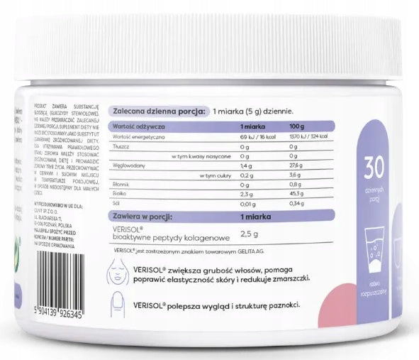 OSAVI Collagen Hair Skin Nails Peptides Verisol 150g Cherry Expiration date not specified