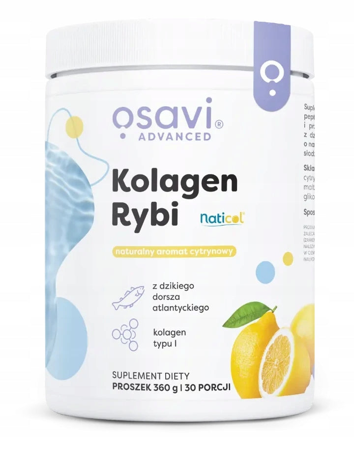 OSAVI FISH COLLAGEN 360 grams Type I Lemon Collagen from Cod Joints Knees