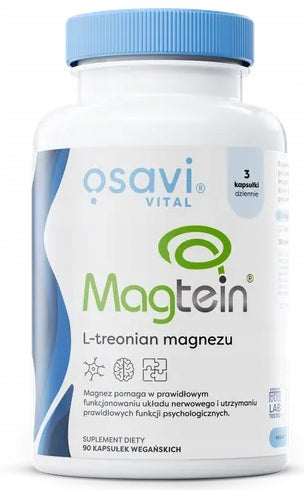 OSAVI MAGTEIN MAGNESIUM L-THREONATE CHELAT MAGNESIUM SUPPORT BRAIN FUNCTION 90caps