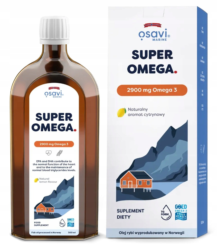 OSAVI Marine SUPER OMEGA 2900mg OMEGA 3 EPA DHA 500ml LEMON