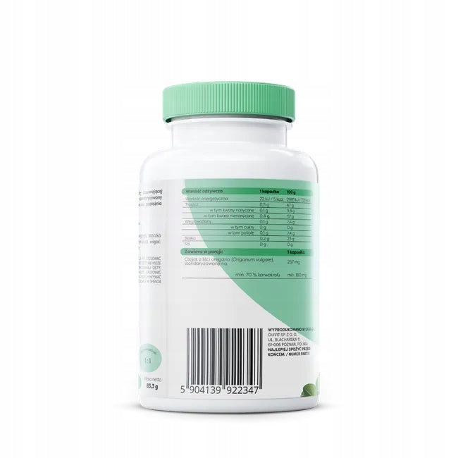OSAVI OREGANO OIL CARVACROL 180mg 120 Gastro-resistant Capsules IMMUNITY Packaging status original