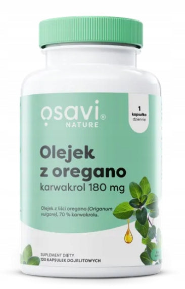 OSAVI OREGANO OIL CARVACROL 180mg 120 Gastro-resistant Capsules IMMUNITY