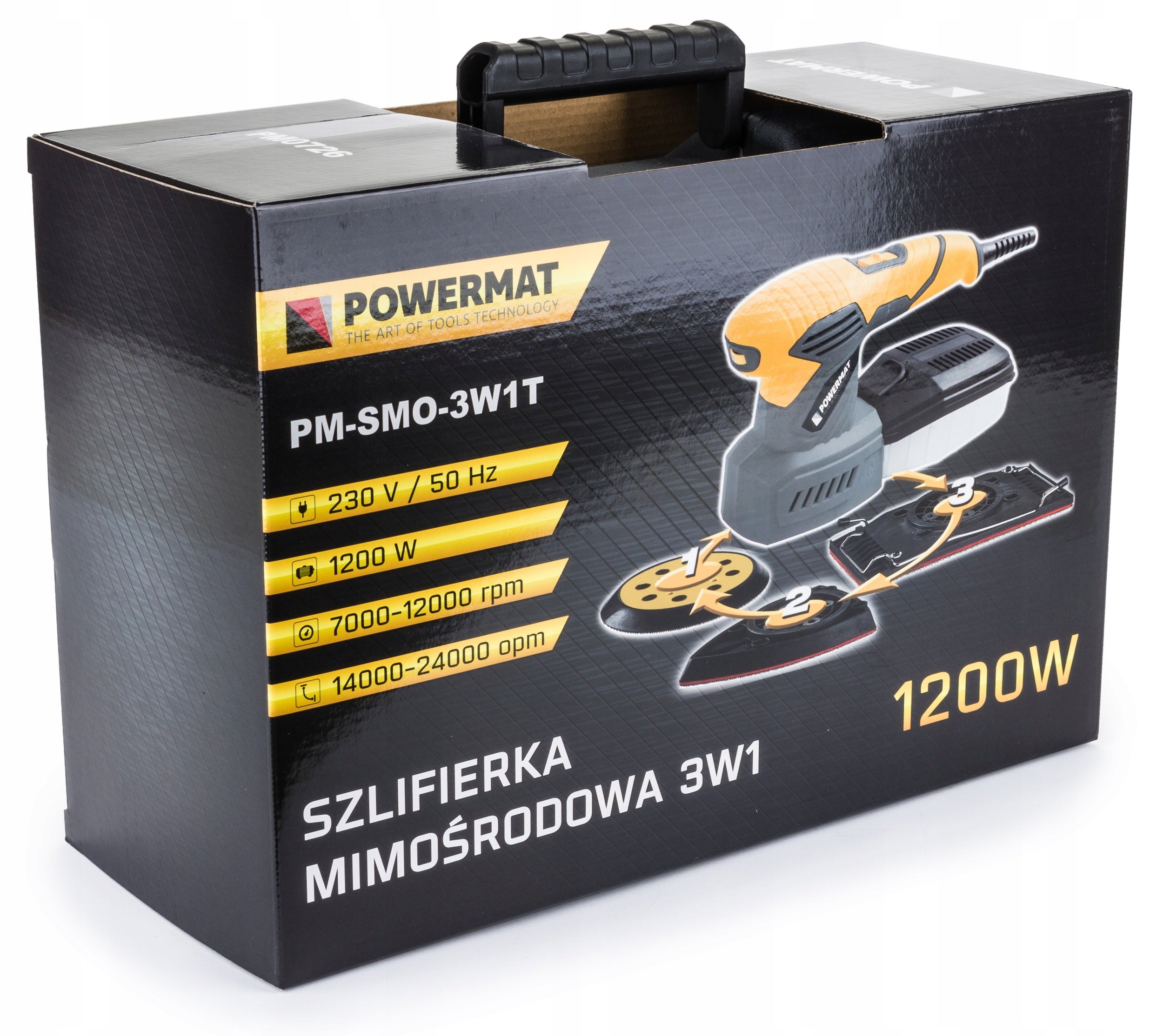 OSCILLATING ECCENTRIC GRINDER 125mm 1200W 3IN1 Manufacturer code PM0726