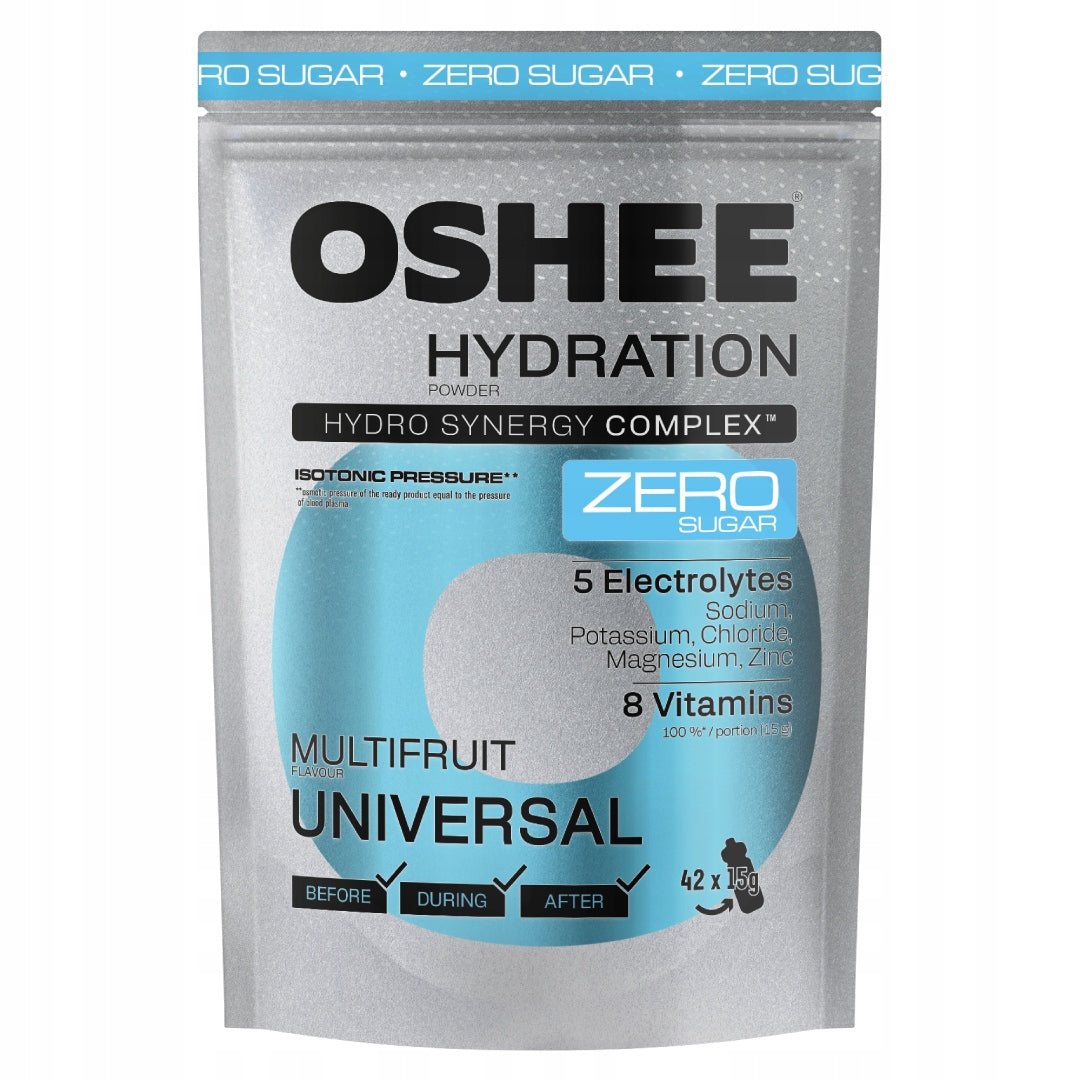 OSHEE Hydration Powder Zero Multifruit 630g ISOTONIC ELECTROLYTES SODIUM MAGNESIUM Packaging status original