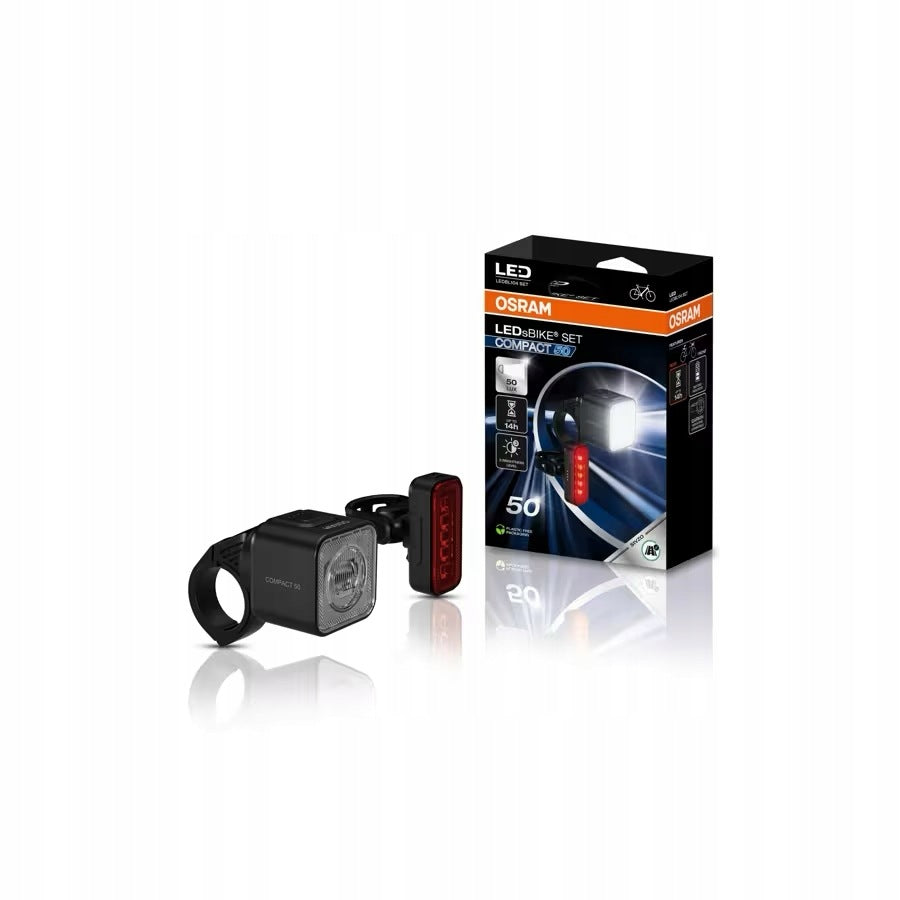 OSRAM LEDsBIKE COMPACT 50 SET - set of LED bicycle lights 50 lx