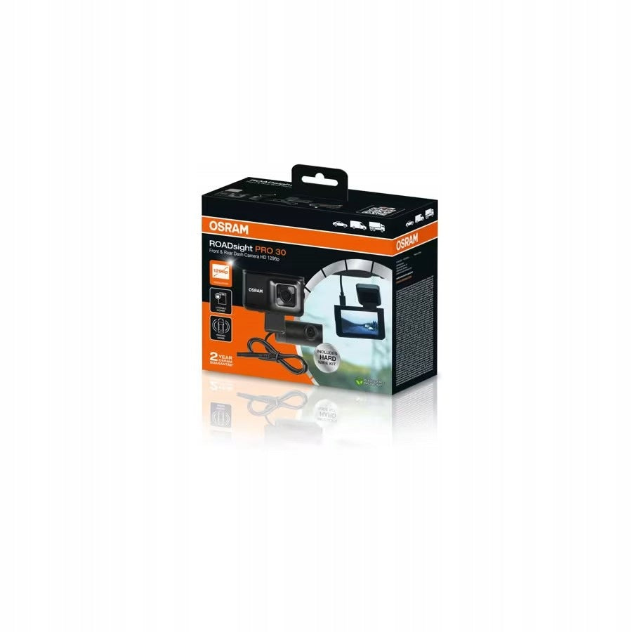 OSRAM ROADsight PRO 30 - front + rear car camera, GPS, HDR Model ROADsight PRO30
