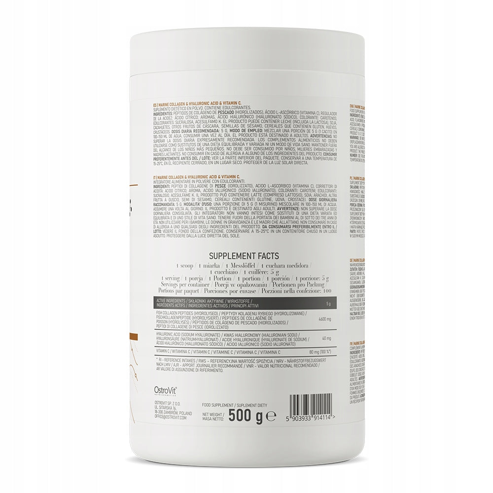 OSTROVIT MARINE COLLAGEN FISH HYALURONIC ACID VITAMINS LARGE PORTION HEALTHY Manufacturer code 5903933914114