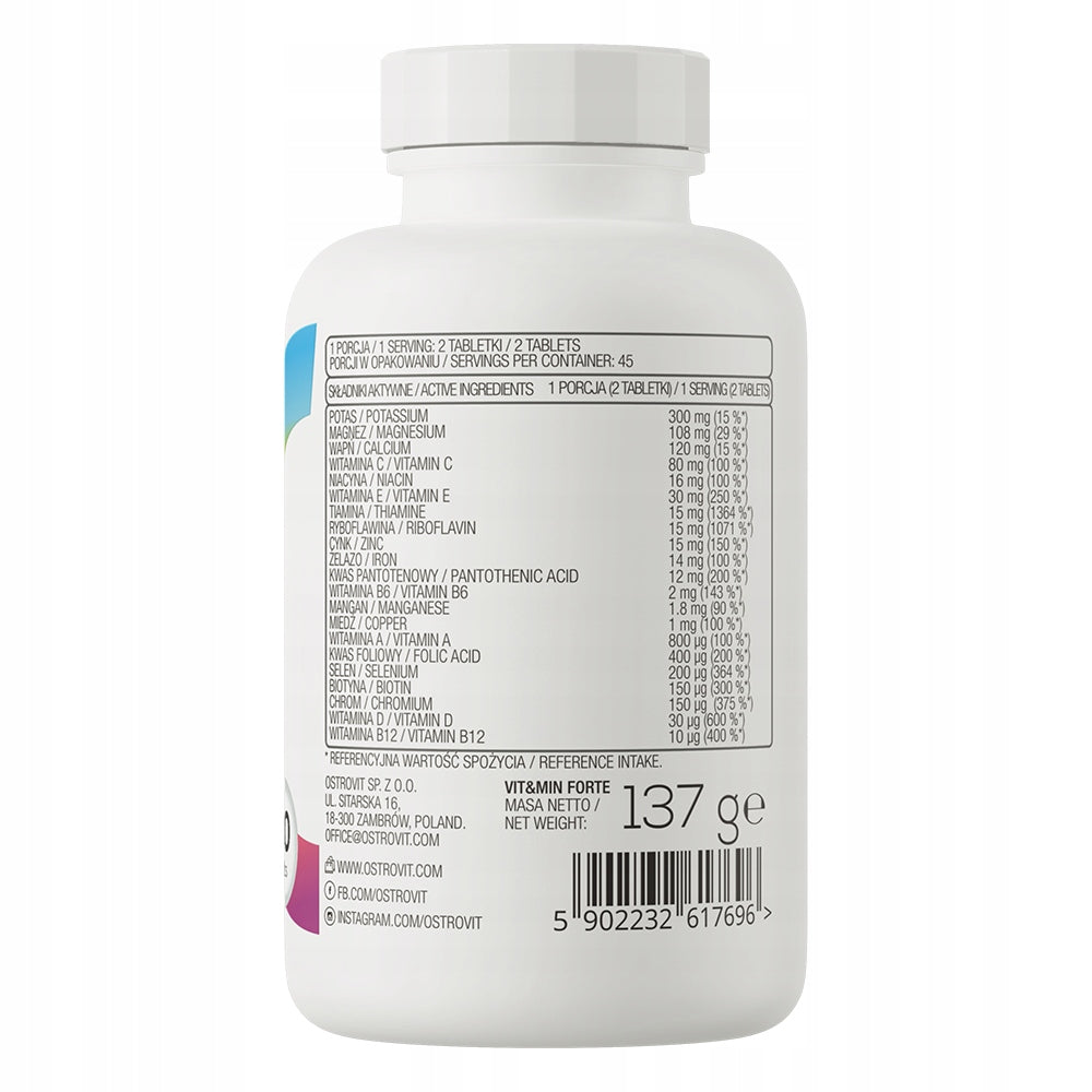 OSTROVIT VIT&MINT FORTE 90 tablets Brand OstroVit