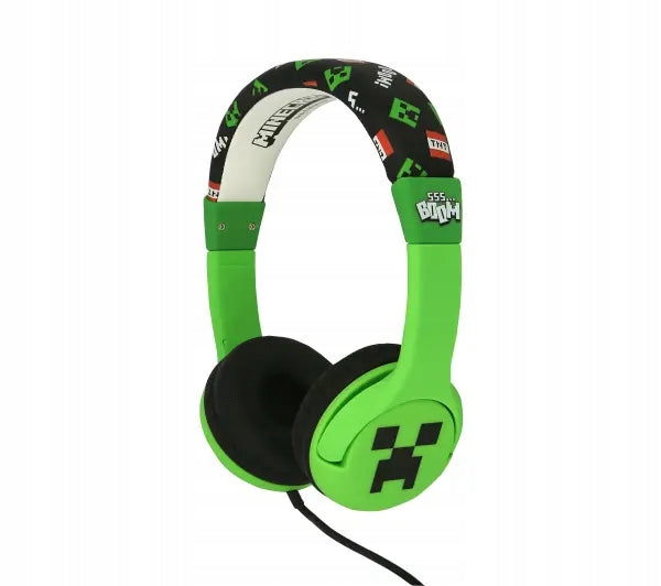 OTL Technologies Minecraft Creeper Wired Headphones For Kids On-Ear