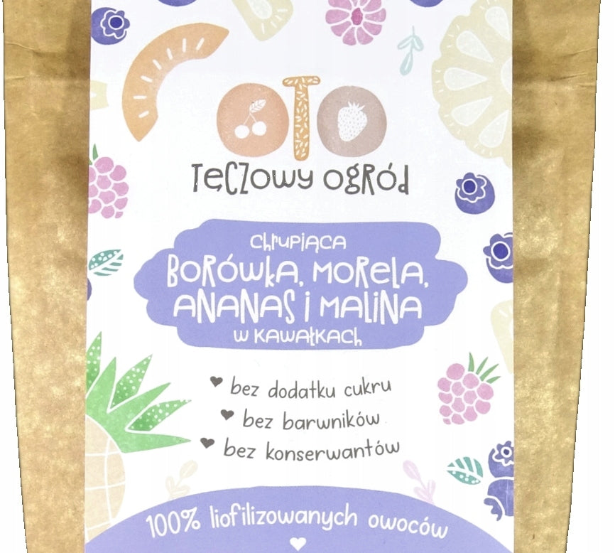 OTOLANDIA FREEZE-DRIED FRUIT BLUEBERRY APRICOT PINEAPPLE RASPBERRY IN PIECES 20g Manufacturer code OtoLandia